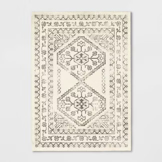 Distressed Persian Accent Rug Cream - Threshold™ | Target