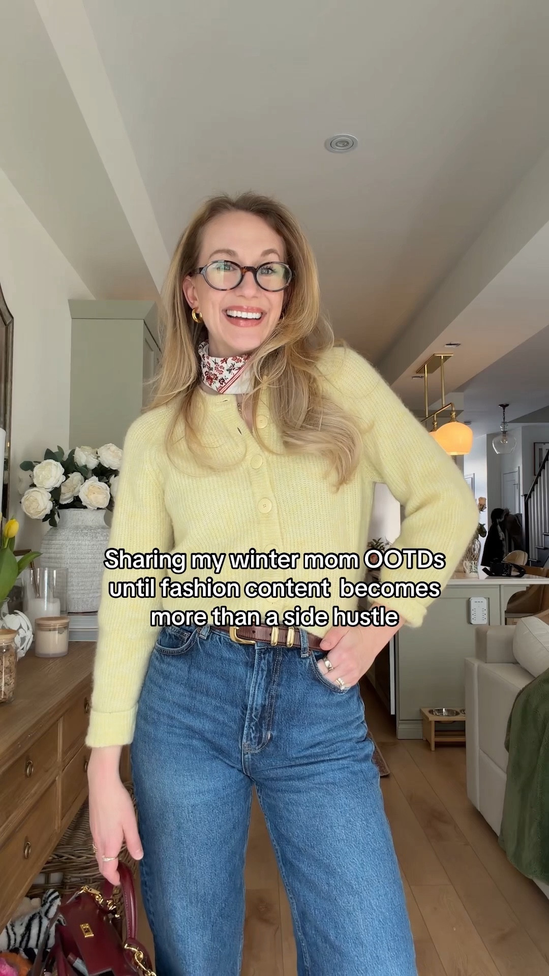 This is my go-to outfit when I need to feel chic but comfortable enough to actually get things done. Butter yellow cardigan and that versatile neck scarf from Sezane (xs), Reformation jeans, and a few extras. Link below if you love this easy formula as much as I do 💛 

#LTKwinter #LTKstyletip #LTKcanada