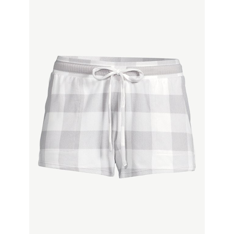 Joyspun Women's Hacci Knit Pajama Sleep Boxer Short, Sizes up to 3X | Walmart (US)