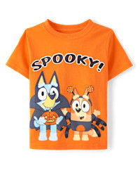 Toddler Boys Bluey™ Spooky Graphic Tee - orange | The Children's Place