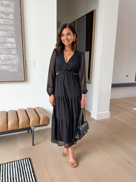 I love the subtle cut outs and the sheer sleeves in this LBD from @Walmartfashion! I did my true size XS.  
#walmartpartner
#walmartfashion

#LTKfindsunder50 #LTKstyletip