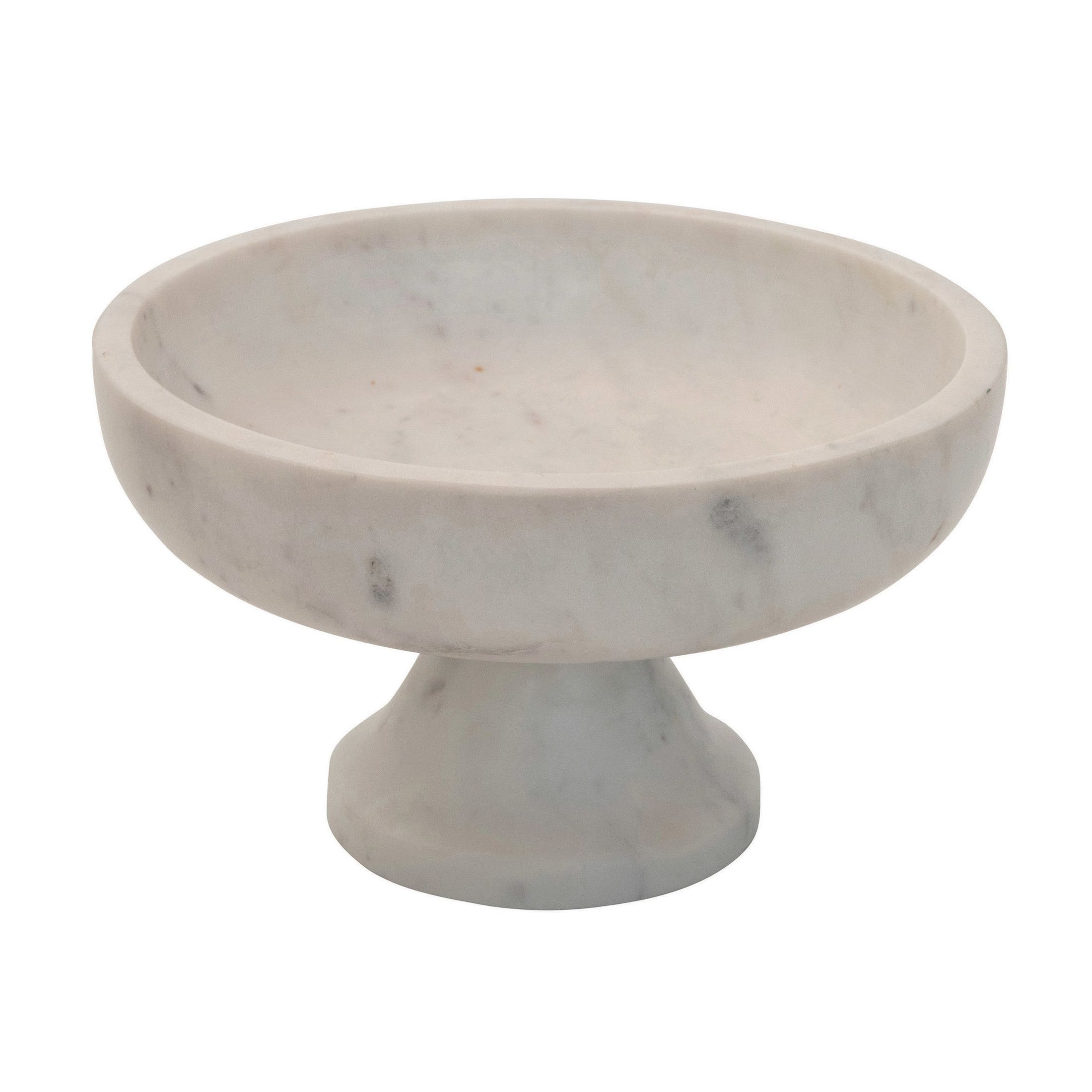 Bloomingville Marble Footed Bowl, White | Walmart (US)