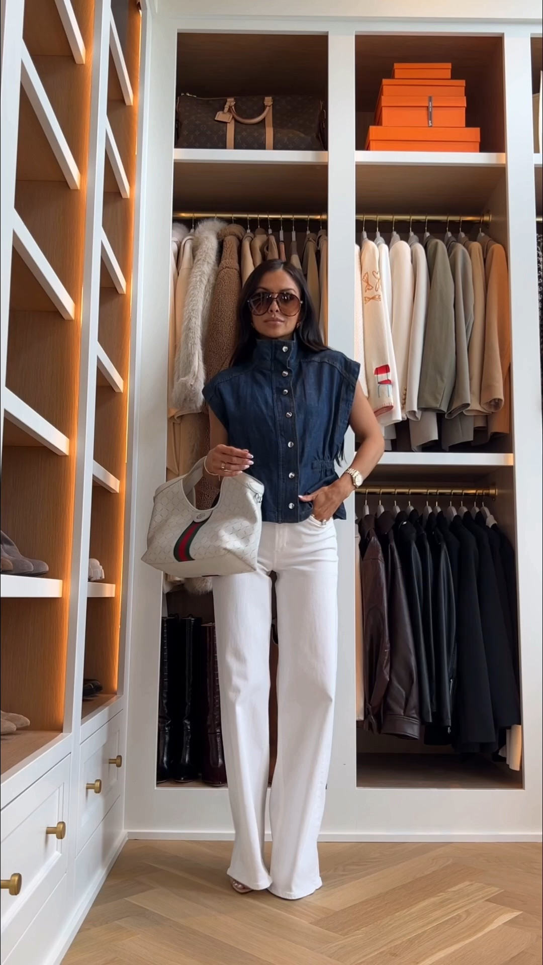 Zara new arrivals 
Zara denim vest wearing an XS
Zara denim wearing a 0

#LTKOver40 #LTKmomlife #LTKootd