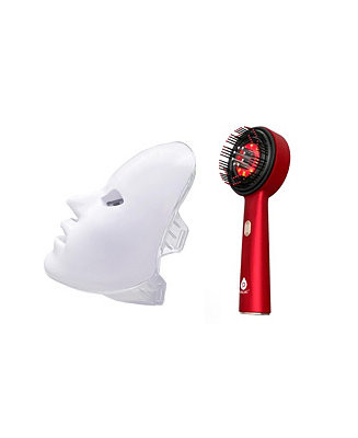 PURSONIC7-Color Facial Therapy Mask + 3-in-1 LED Scalp & Hair Treatment Brush | Macy's