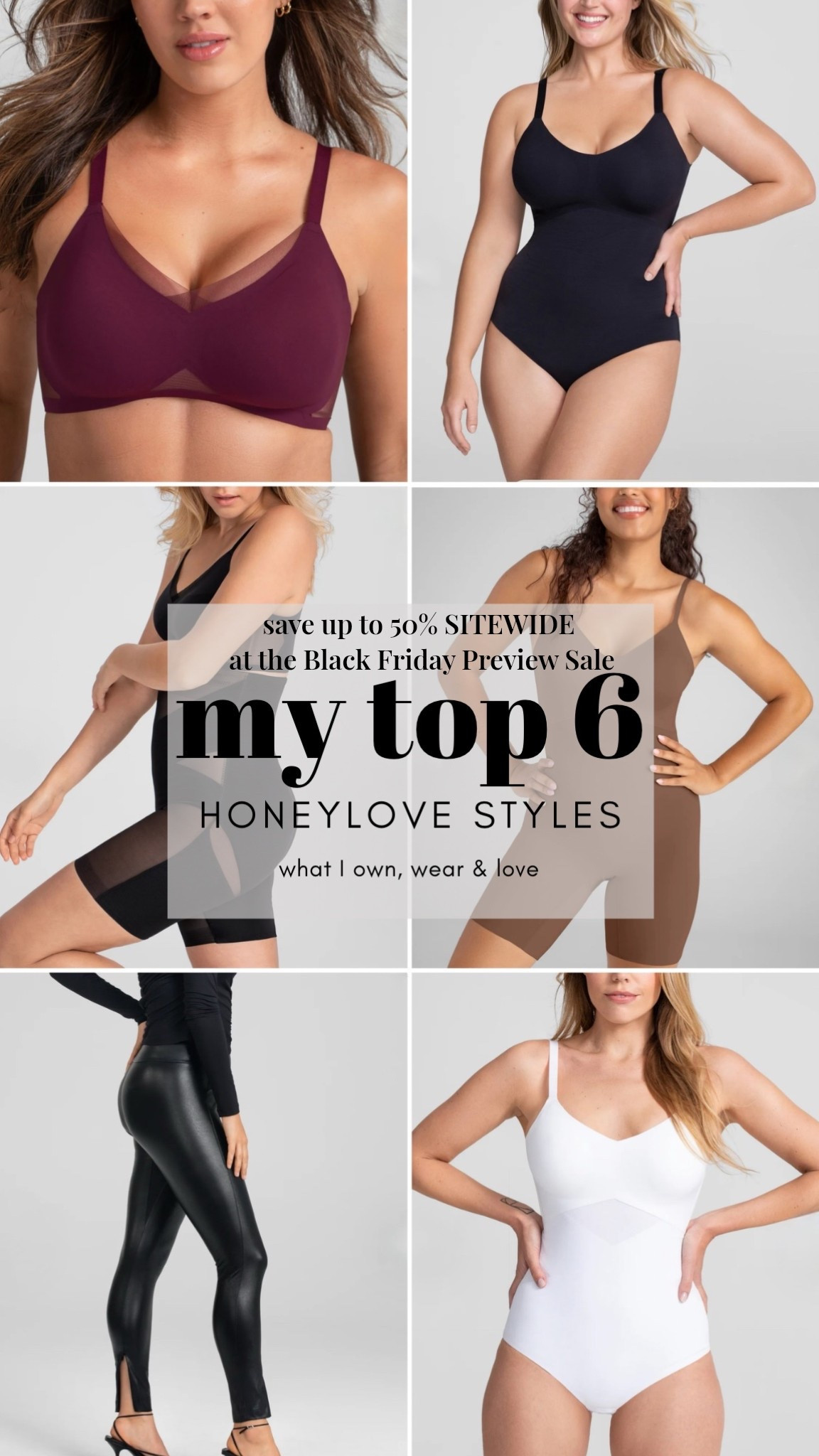 PSA to all my moms 🗣️ The Honeylove Black Friday preview sale is LIVE 🔥 & I’ve rounded up my top 6 must-haves! The Crossover Bra = comfort + support with zero compromise 🙌 The shapewear? Sculpts and smooths like magic. And don’t even get me started on the leather leggings; legit my ride or die pair 😍 Save up to 50% sitewide now through Nov 26. Trust me, this is the time to stock up!
#HoneylovePartner #BlackFridayReady #LTKSaleAlert #MomStyle #LTKUnder50 #HoneyloveFavorites #HolidayStyle

#LTKSaleAlert #LTKOver40 #LTKCyberWeek