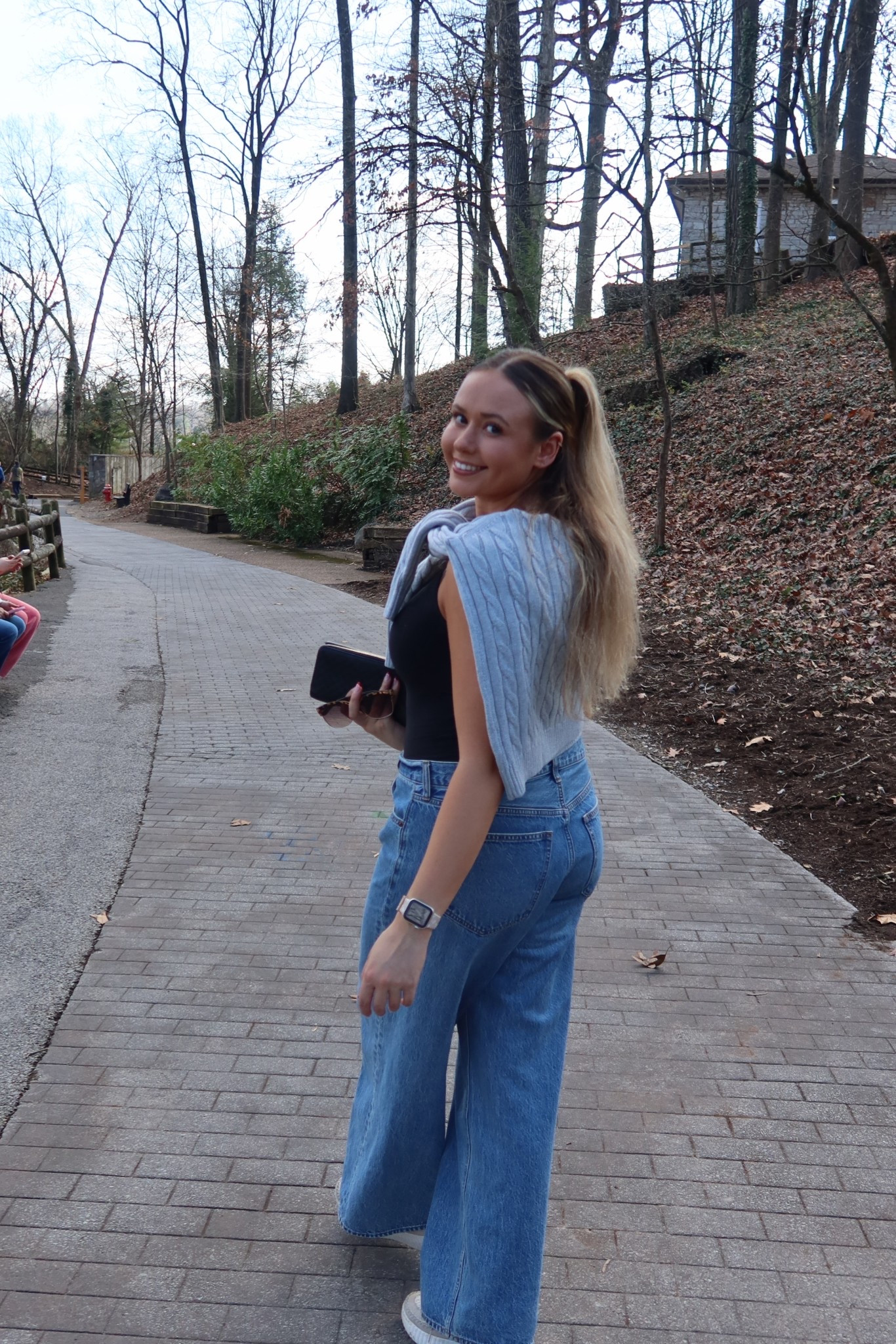 When it’s 70° in the middle of winter… 
Sweater is from Lands End and I linked similar!

#LTKvlog #LTKootd #LTKdayinmylife