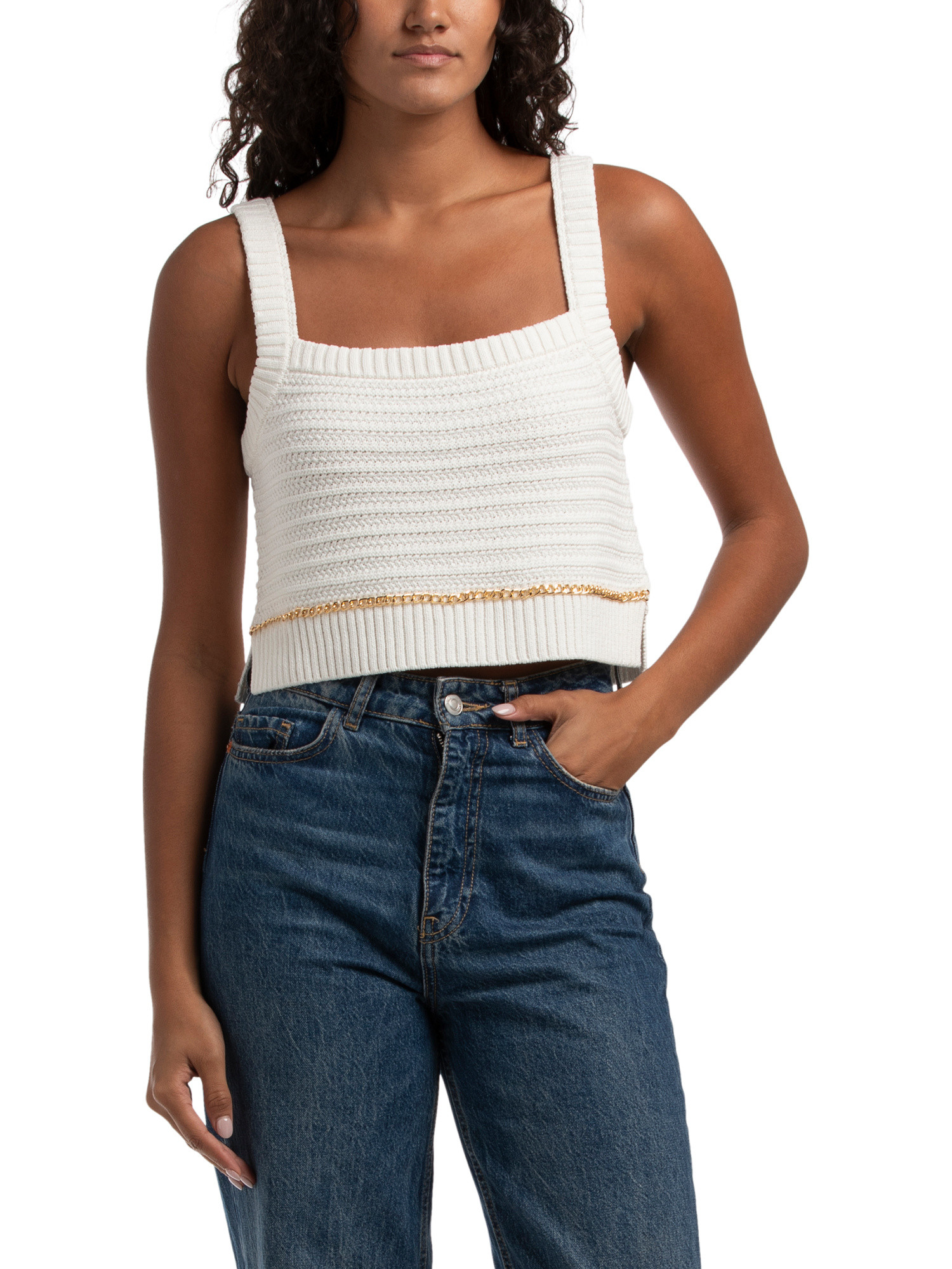 Daisy Cropped Tank Top | TJ Maxx