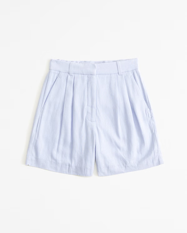 A&F Sloane Tailored Linen-Blend Short | Abercrombie & Fitch (US)