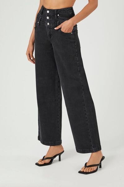 Stretch-Denim Baggy Jeans | Forever 21 (US)
