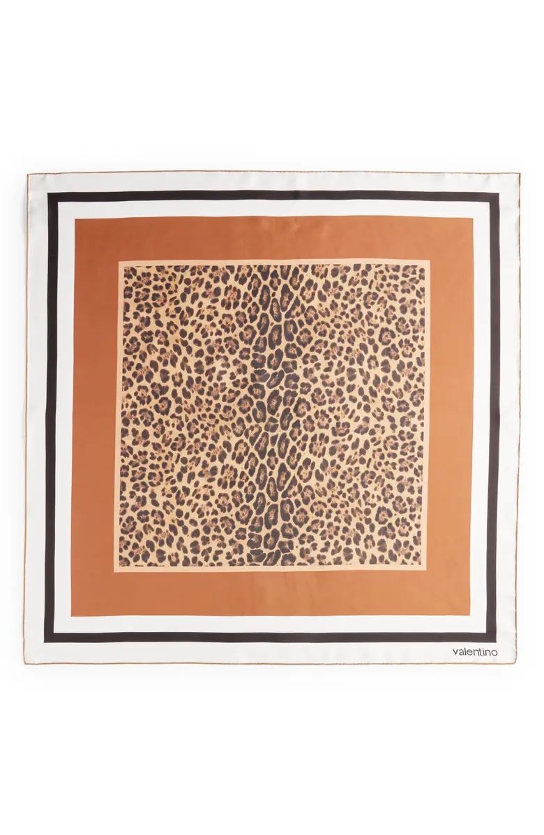 Valentino Garavani Valentino Leopard Print Silk Scarf | Nordstrom | Nordstrom Canada