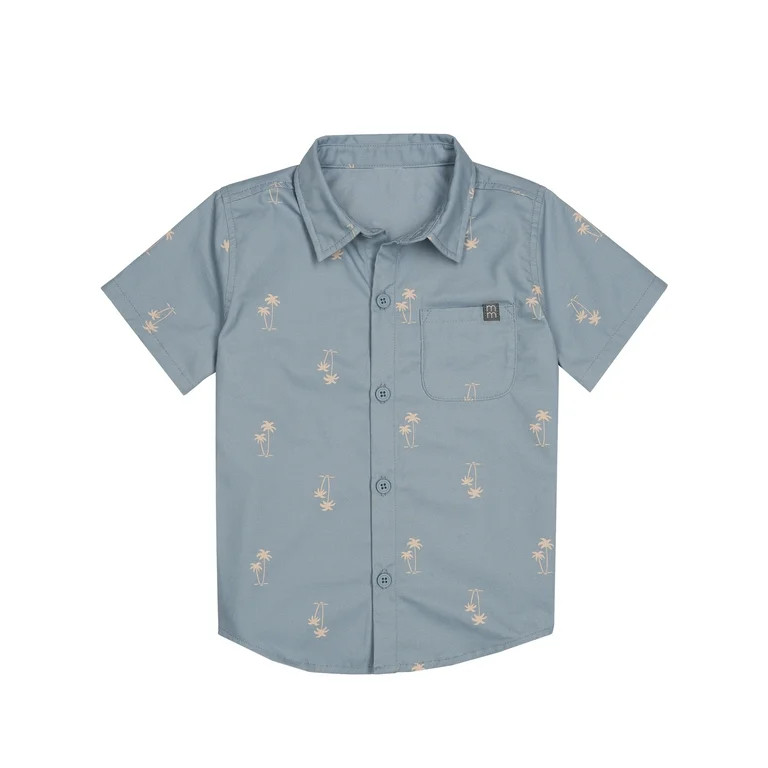 Modern Moments by Gerber Toddler Boy Woven Shirt and Short Set, Sizes 12M-5T | Walmart (US)