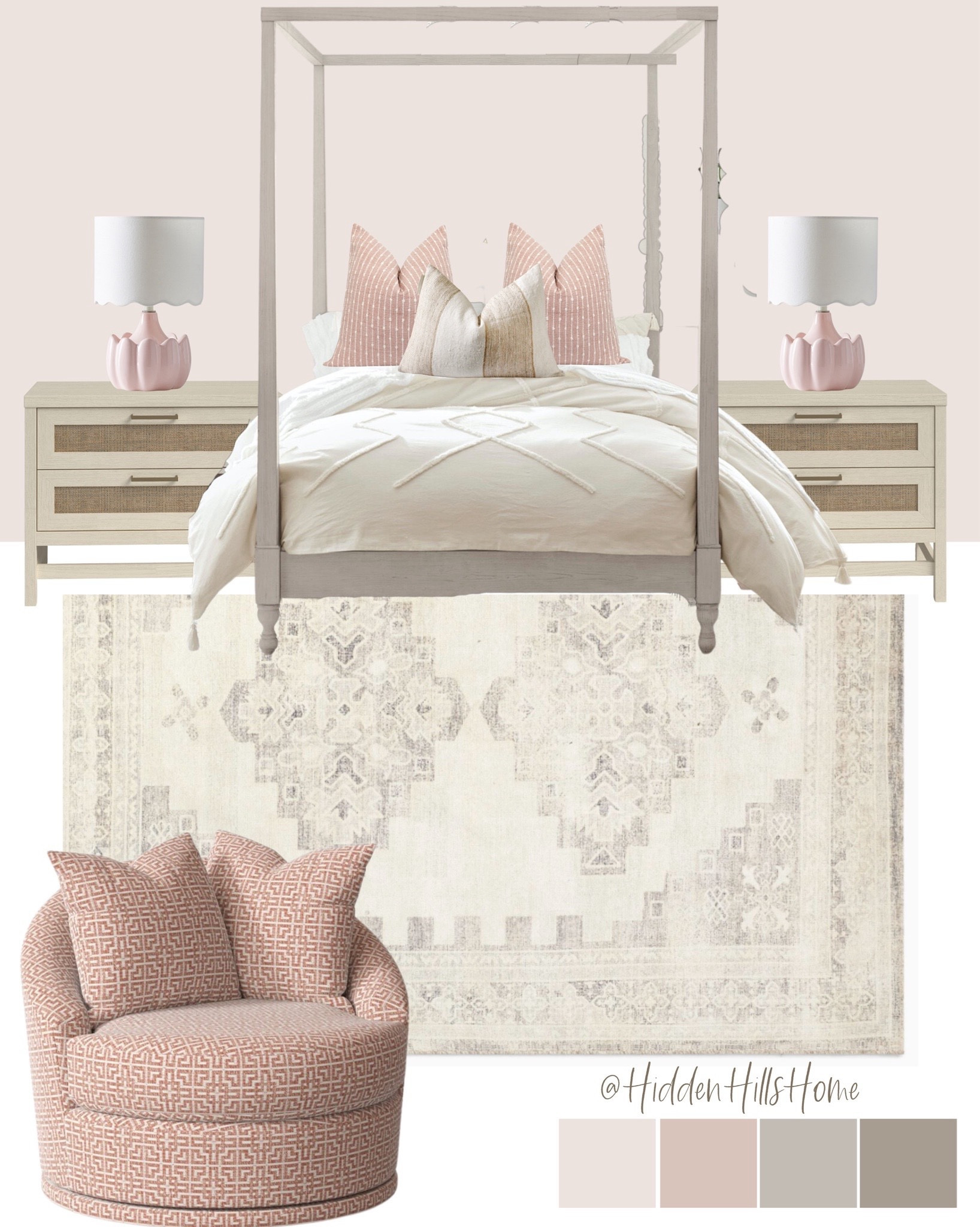 Bellevue Canopy Bed curated on LTK
