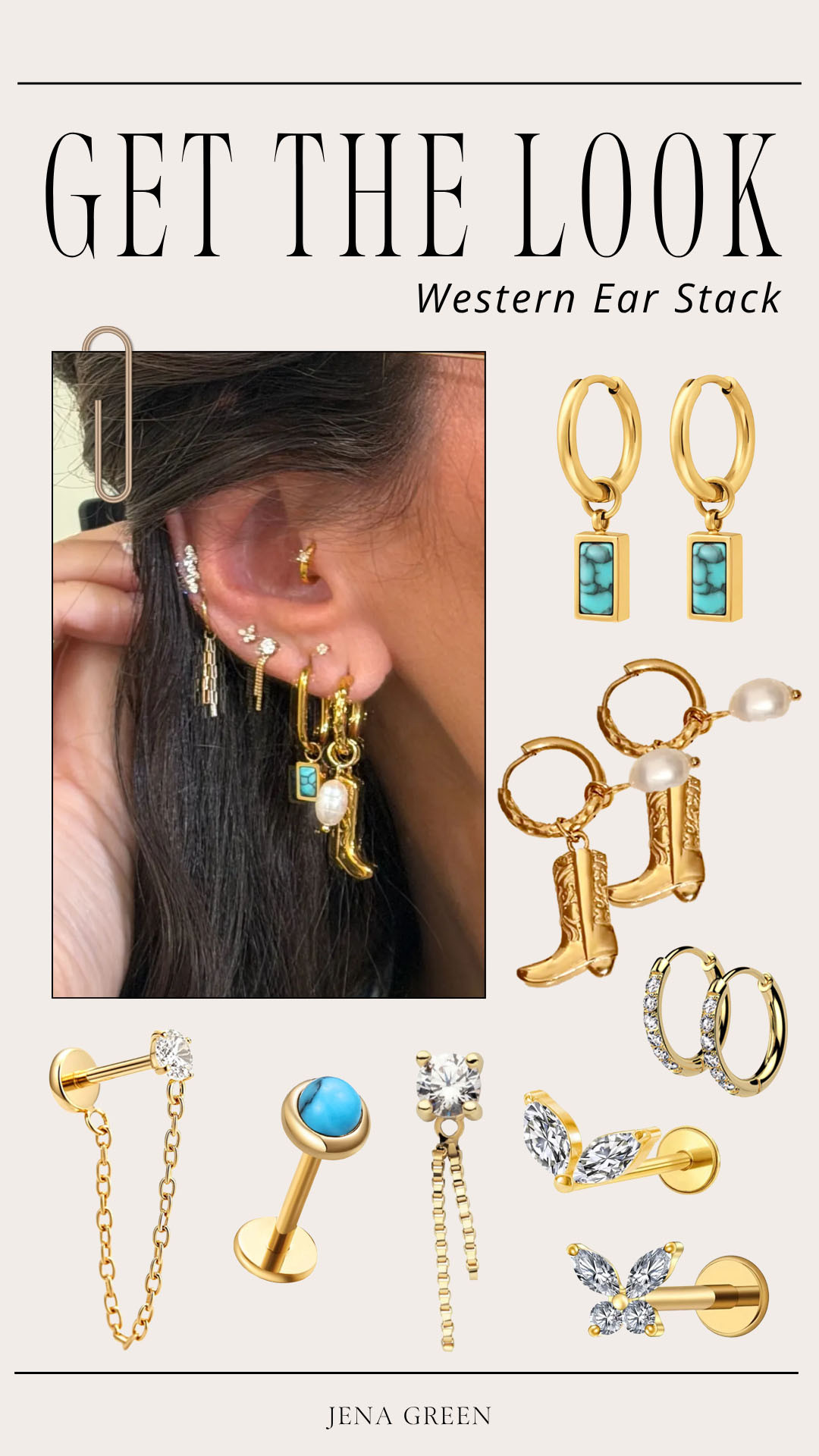 Get the Look | Western Ear Stack | Western Earrings 

 #LTKFestival #LTKSeasonal