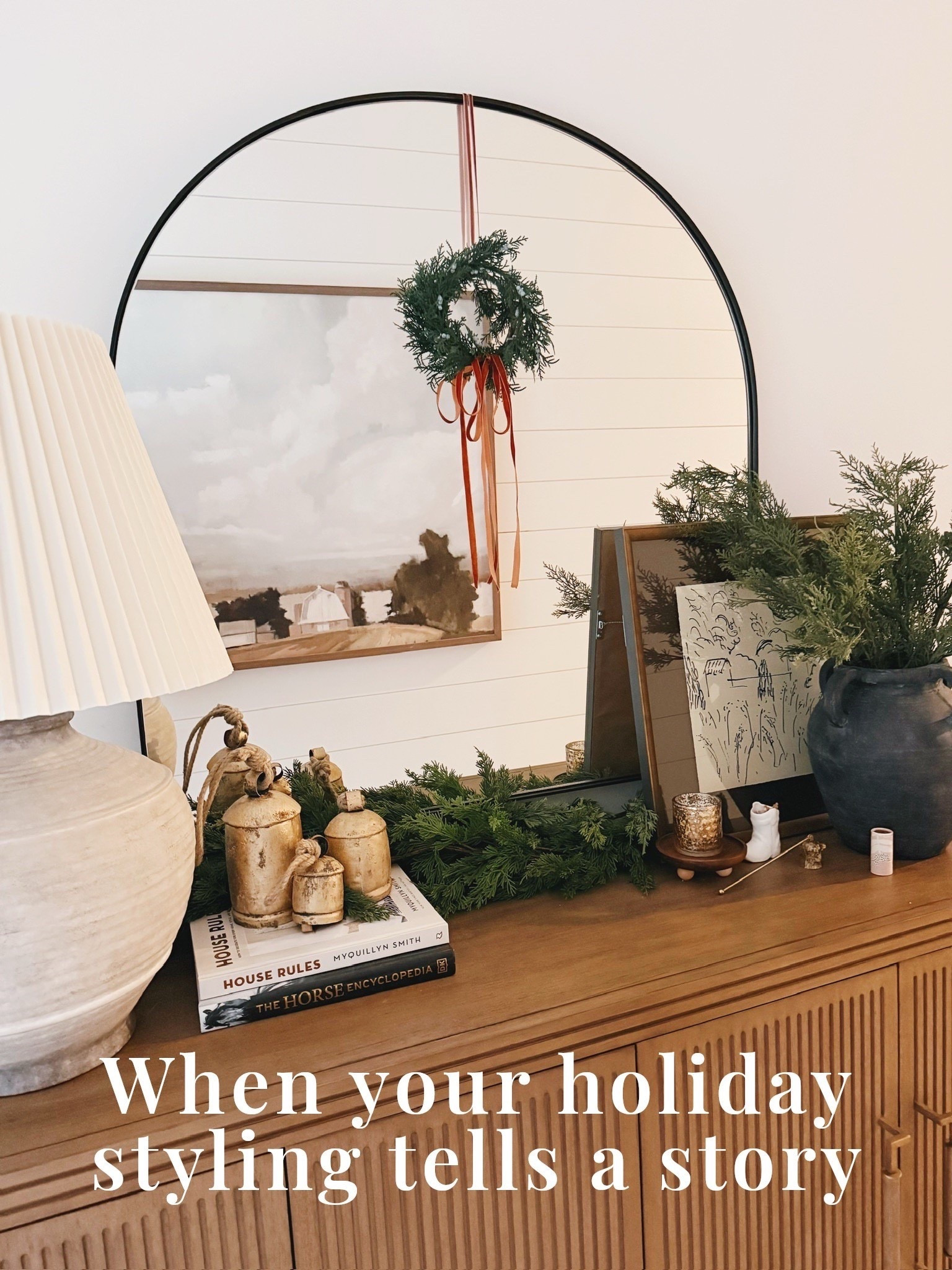 Because Christmas decor doesn’t need to sparkle to feel special ✨
I love creating holiday moments that feel collected and calm — warm woods, fresh greenery, soft candlelight, and subtle gold accents that bring timeless beauty to the season. This Modern Classic console styling is one of my favorite corners of the house this year 🤍

#porcheandco #modernclassic #holidaydecor #neutralchristmas #christmasaesthetic #holidaystyling #seasonaldecor #christmasinspo #interiordesign #eleganthomedecor #homedecorideas #modernclassicstyle #moodboard #visionboard #onlinedesign #virtualdesign #porcheandco

Do you want to bring our dreamy Modern Classic style interior design into your own home? 🏡 You’re in luck! Reserve our Online Interior Design packages today -> https://porcheandco.com/edesign ✨ We can’t wait to work with you & design your home with #porcheandco



#LTKSeasonal #LTKHome #LTKHoliday