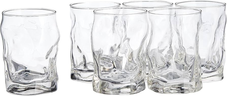 Bormioli Rocco Sorgente 14.25 Double Old Fashioned Glass, Set of 6 | Amazon (US)