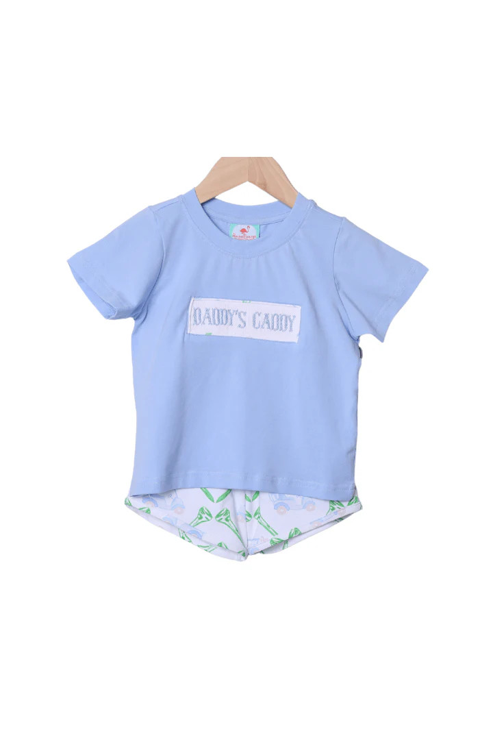 Smocked Daddy's Caddy Short Set | The Smocked Flamingo