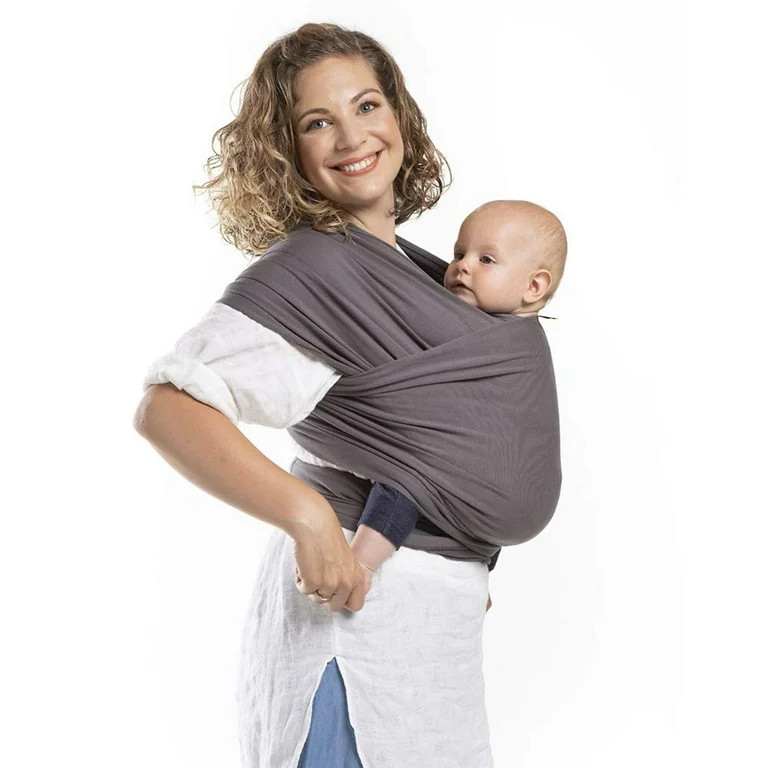 Boba Wrap Baby Carrier, Dark Grey Organic - Original Stretchy Infant Sling, Perfect for Newborn B... | Walmart (US)