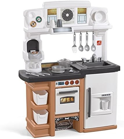 Step2 899399 Espresso Bar Play Kitchen for Kids, Tan | Amazon (US)
