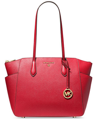 Michael Kors Marilyn Medium Top-Zip Leather Tote - Macy's | Macy's