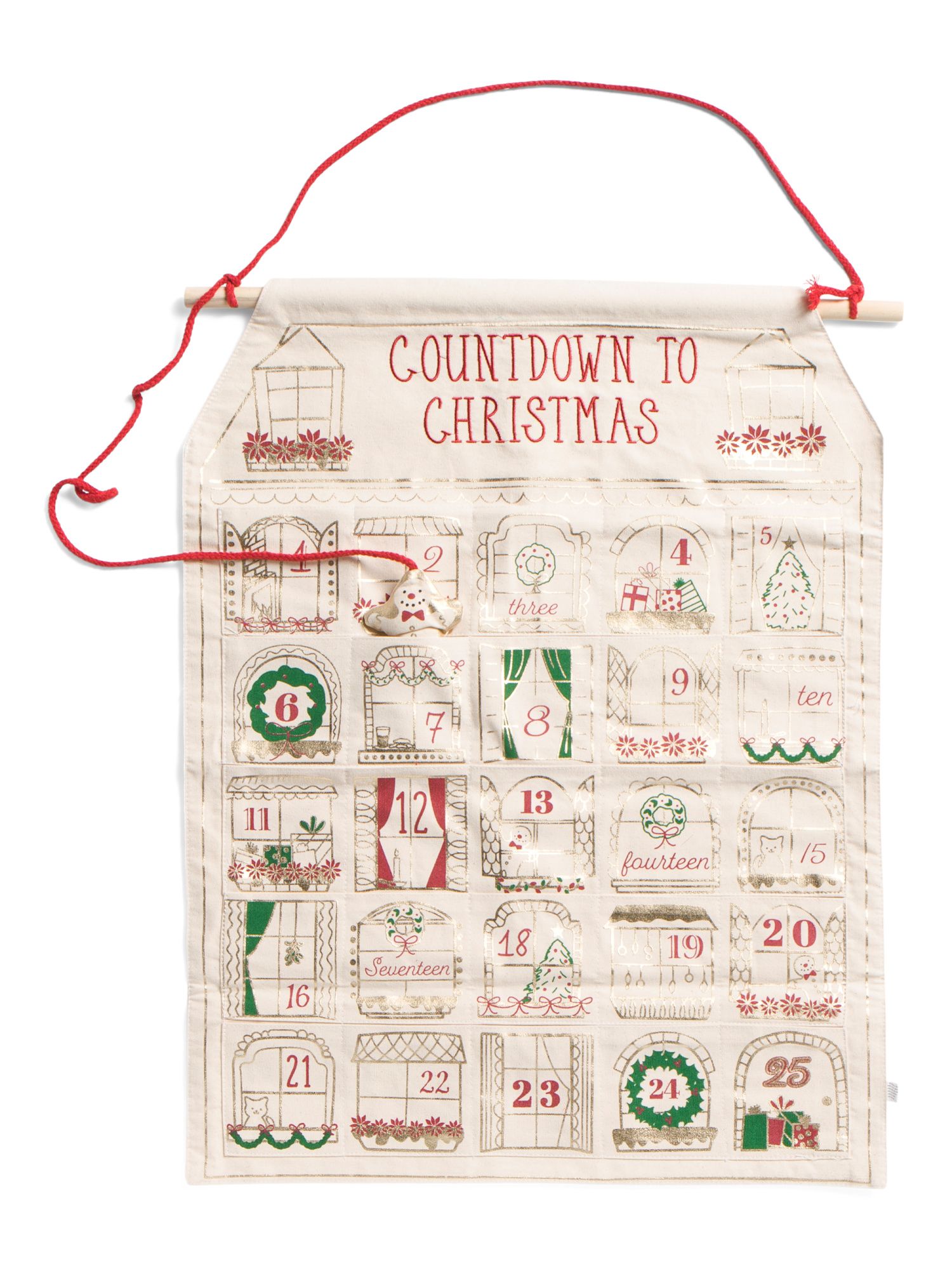 Gingerbread Advent Calendar | TJ Maxx