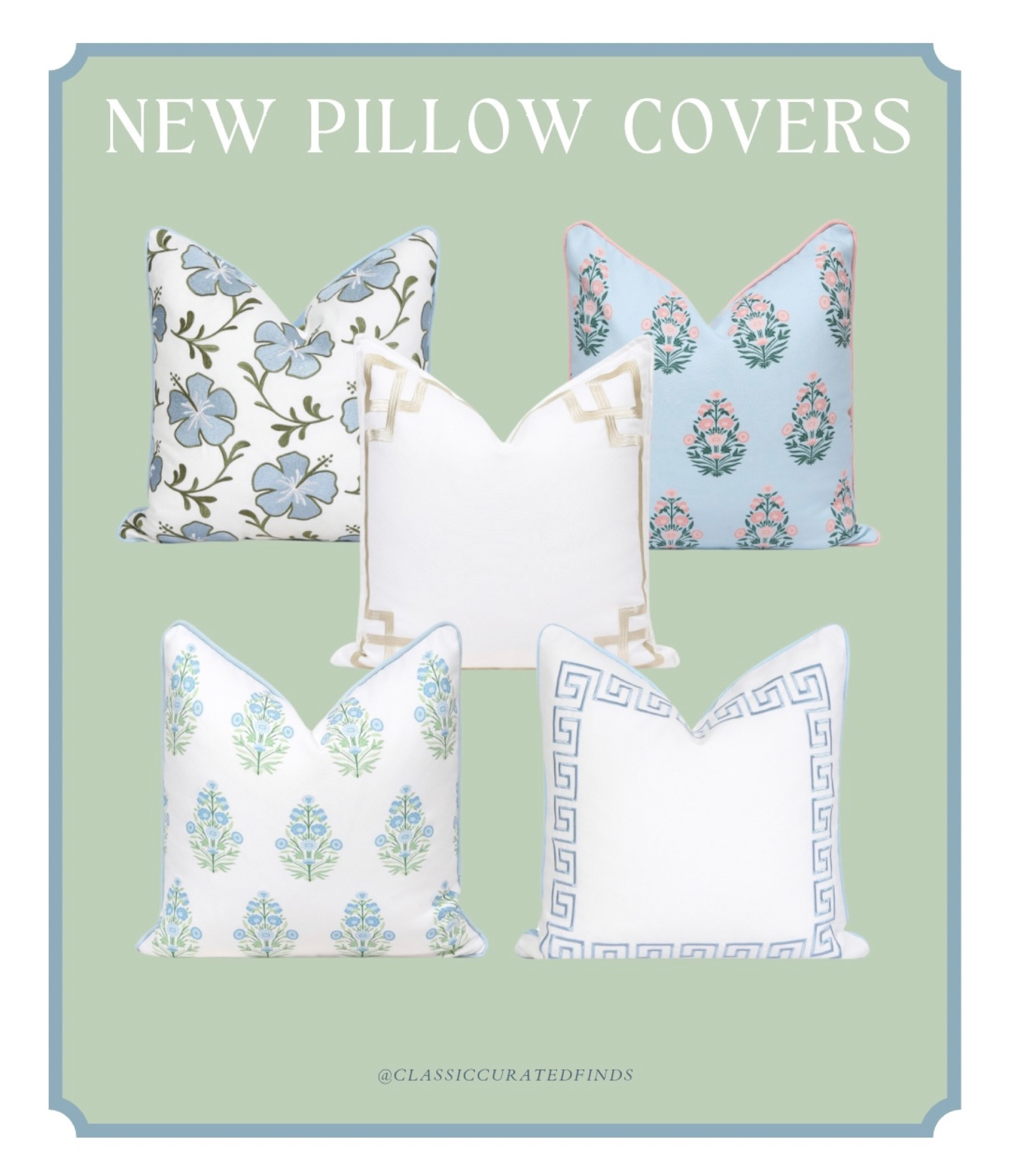 The prettiest new pillow covers on Amazon!!🩵💚

Home Decor, Throw Pillow, Grandmillennial, Blue and White, Under 30

#LTKhome