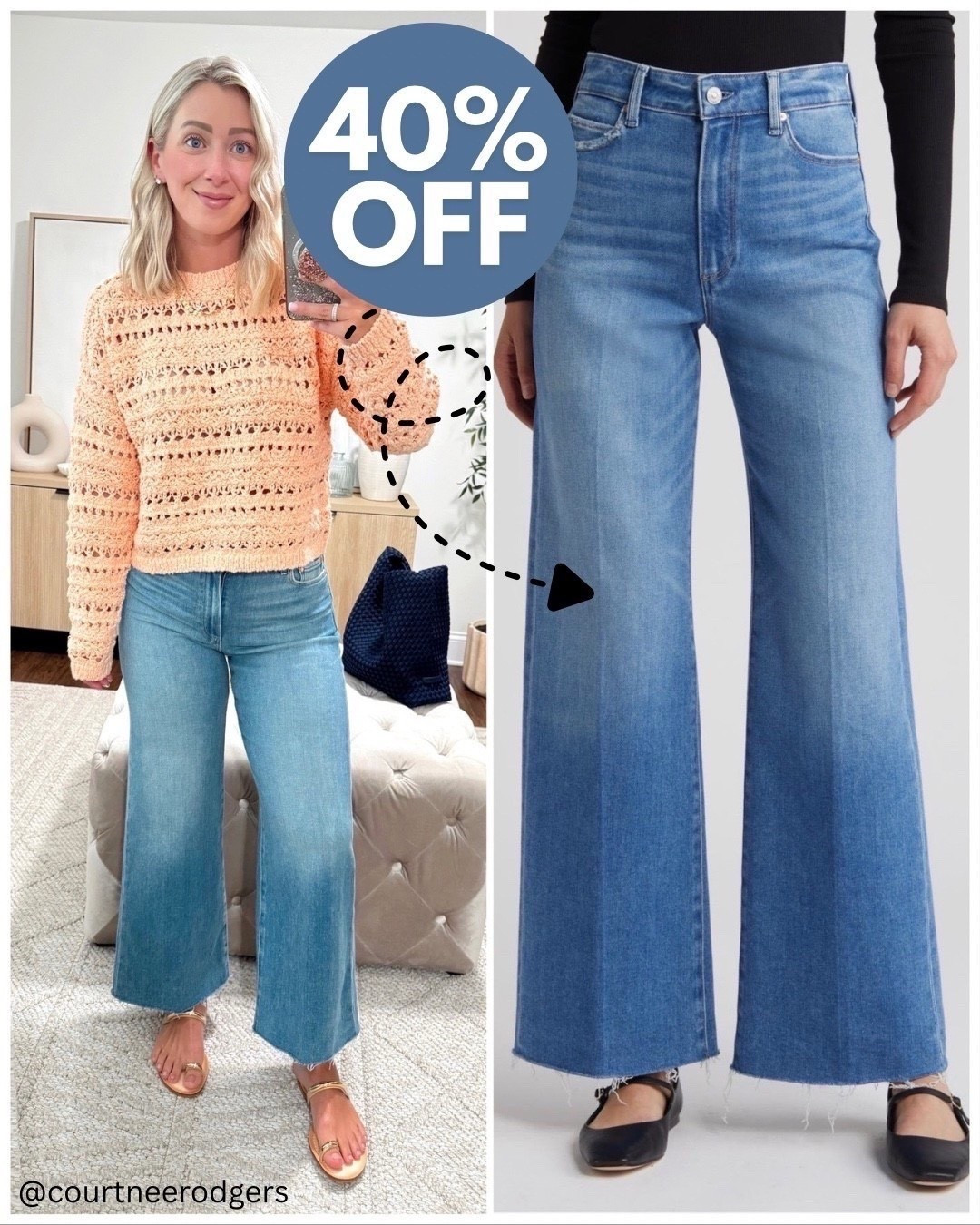 Paige anessa 40% OFF! Same color, I just have a filter on my photo! I also cut the hem into a crop! Runs TTS, size 27!

Paige denim, Nordstrom sale, wide leg denim 

#LTKSaleAlert #LTKmomlife #LTKdayinmylife