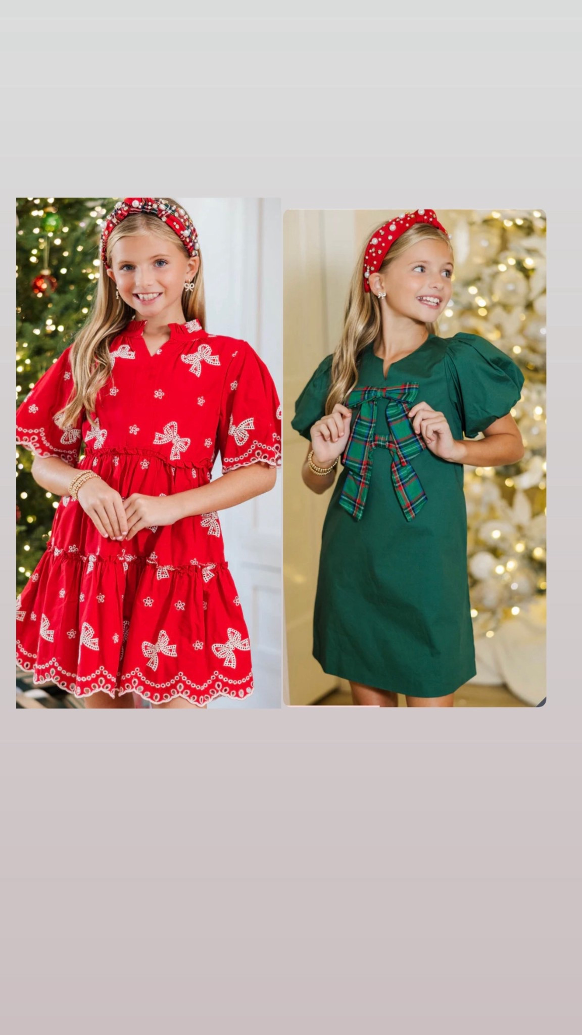 The cutest girls Christmas dresses from ; shop the mint 

I ordered both of these for Charlotte for all the Christmas activities and parties this year ! I think they’ll go nicely with the ones I ordered for myself 

#LTKSeasonal #LTKHoliday #LTKKids