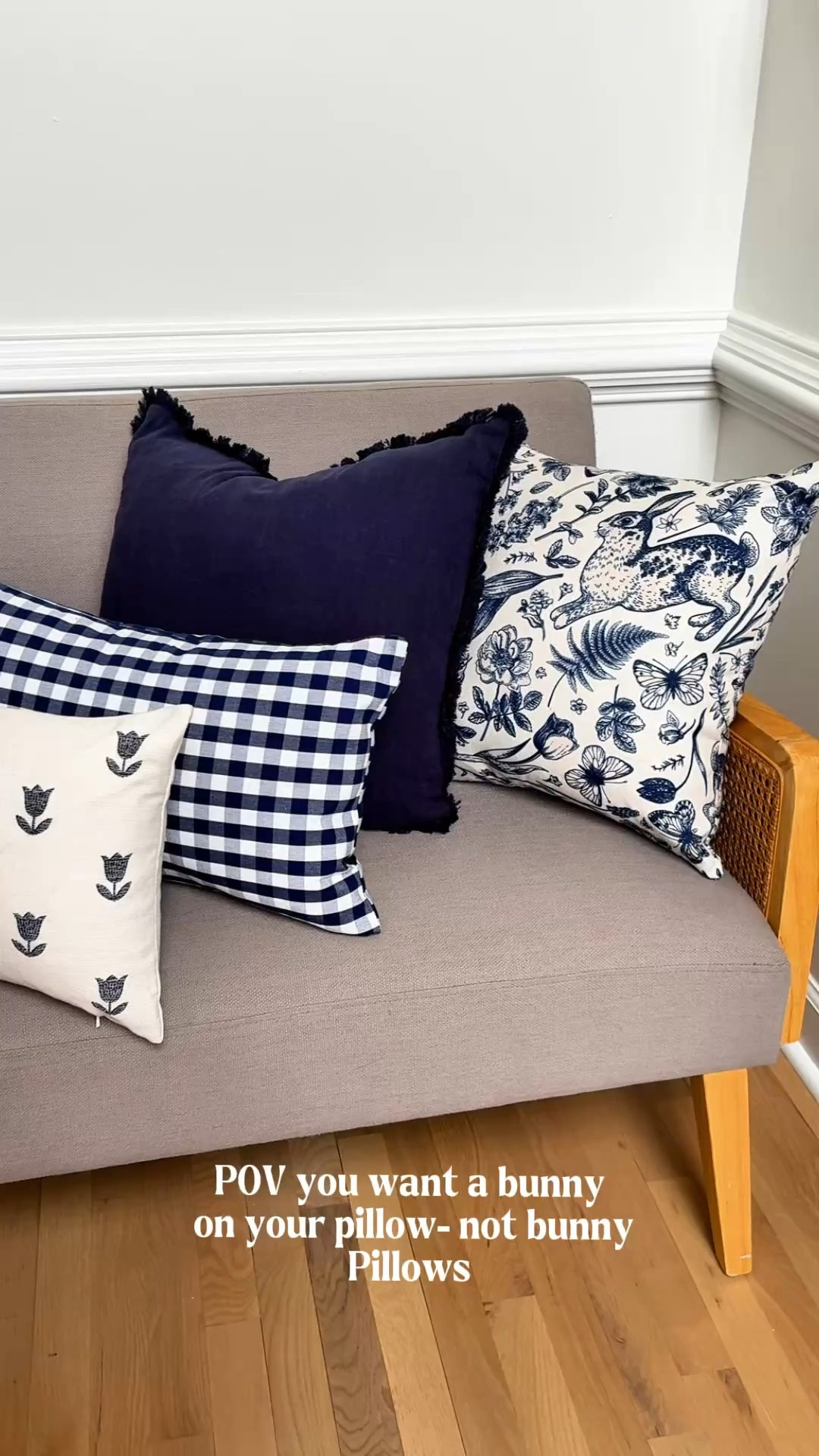 Why your pillow combo feels "off" (and how to fix it) 🛋️✨

Ever buy a bunch of beautiful pillows, throw them on the sofa, and just... cringe? Me too. Usually, it’s not the pillows—it’s the math.

I’m all about that moody, designer look, but I’m also almost 50 and I don’t have time to overcomplicate things. 😂 If you’re ready for a spring refresh but you’re stuck, try this fail-proof formula:

1️⃣ The Base: Start with a Solid pillow. This is your anchor.
2️⃣ The Middle: Layer in an Organic pattern (think florals, vines, or soft block prints).
3️⃣ The Front: Finish with a Geometric print. The key? These shapes need to be smaller than the pattern behind them.

It’s the easiest way to get that high-end look without the designer price tag. 🥂Easter pillows here that aren’t too cheesy. 

Any questions on how to mix your specific colors? Ask me below! I’m eager to help you get your space ready for Spring. 👇

#PillowStyling #ModernTraditional #HomeHacks #StudioMcGeeStyle #SpringRefresh #MoodyHome #DesignerSecrets #InteriorDecorating #HomeSanctuary #LTKSpring #EasterPillows #BlueAndWhite

#LTKspringtrends #LTKHome

#LTKSeasonal #LTKHome