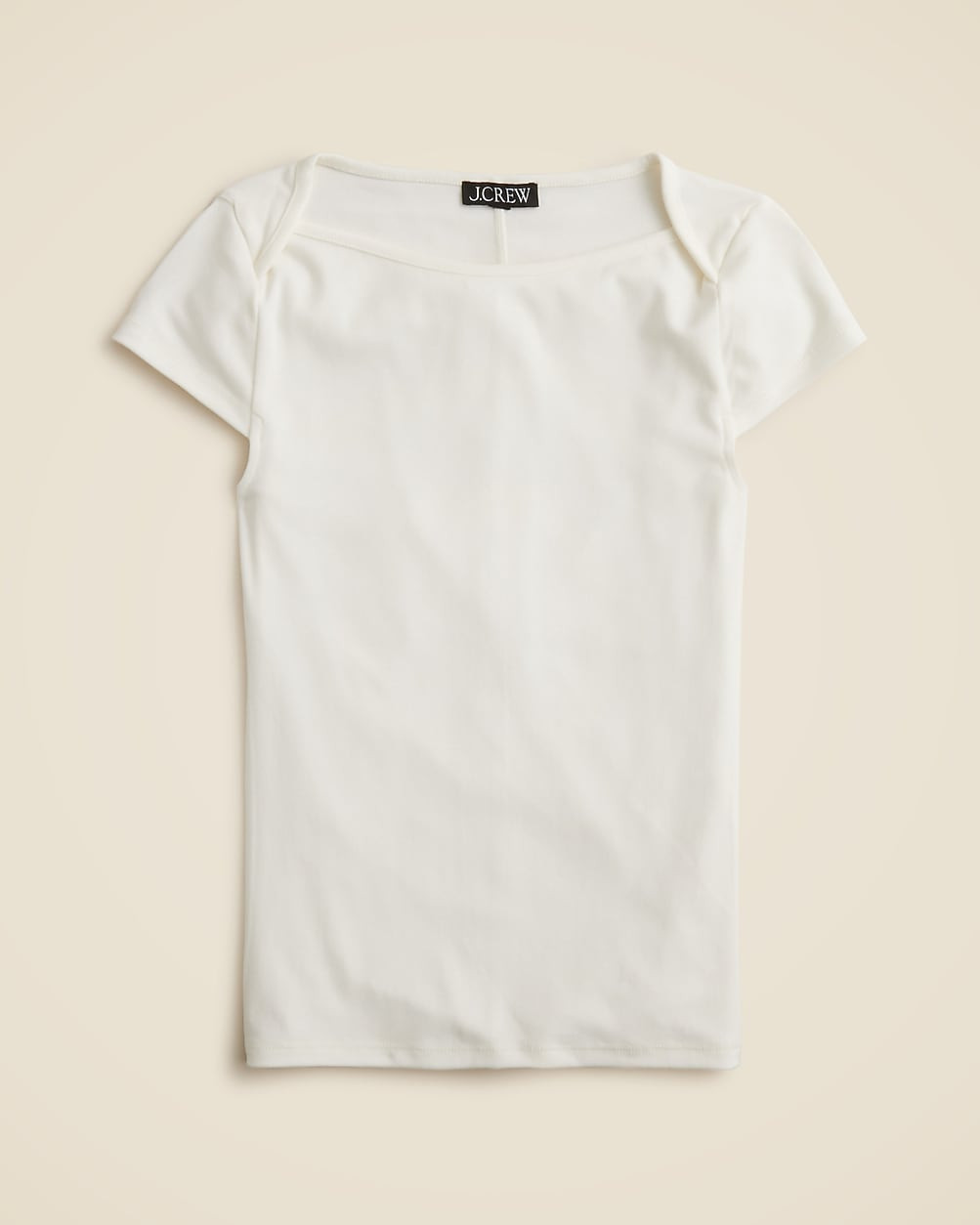 Refined rib cap-sleeve shirt | J. Crew US