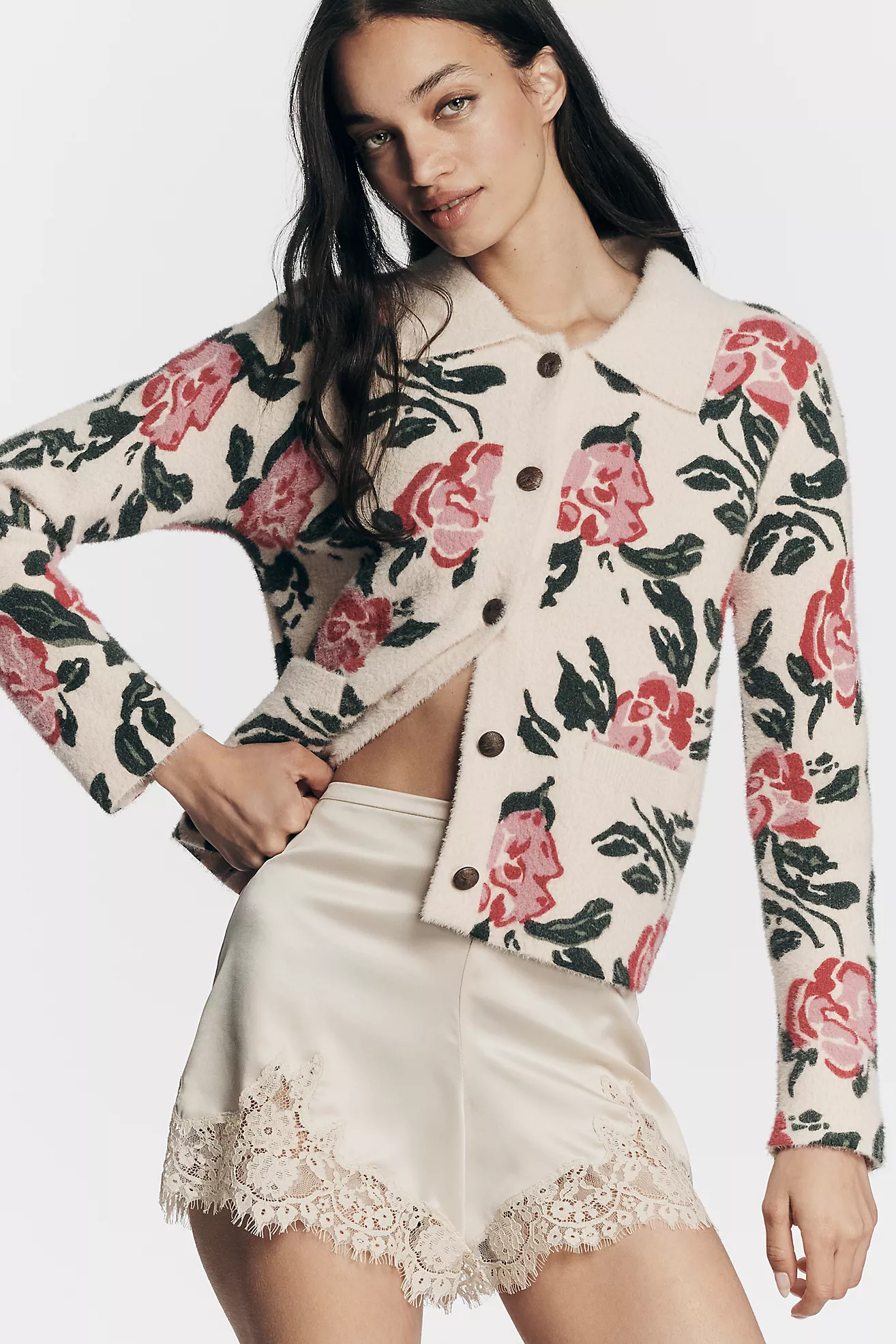 NVLT Knit Floral Jacket | Anthropologie (US)