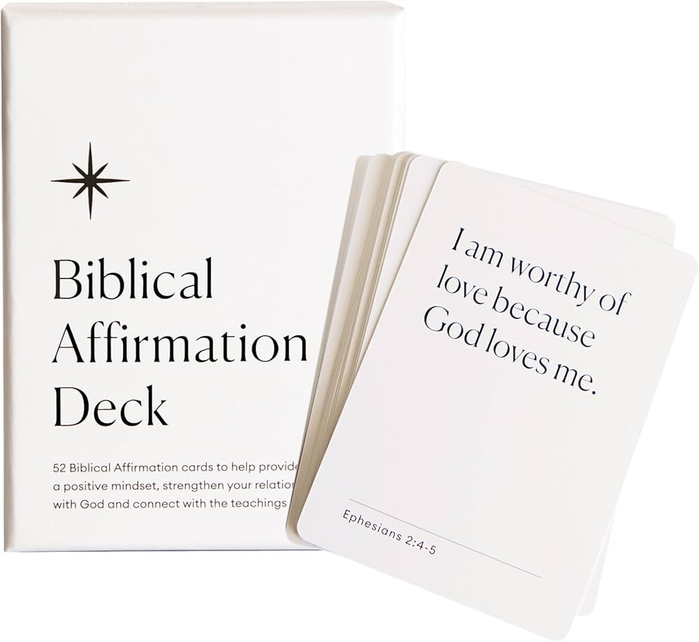 Biblical Affirmation Deck | Scripture Cards, Prayer Cards, Faith Cards | 52 Card Deck of Positive... | Amazon (US)