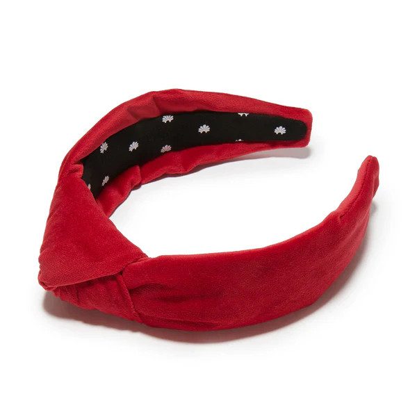 RED VELVET KNOTTED HEADBAND | LELE SADOUGHI