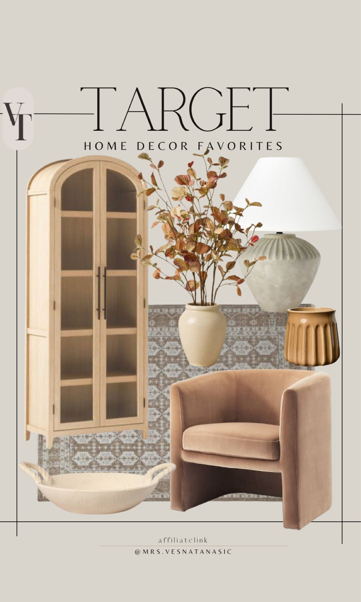Target fall home decor favorites and finds! Loving the warm neutral tones for fall. @target #targetstyle #studiomcgee #threshold #tablelamp #accentchair #vase #cabinet 

#LTKSeasonal #LTKSaleAlert #LTKHome