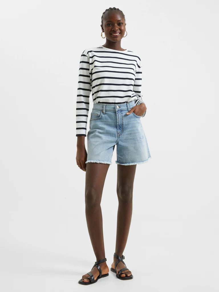 Stretch Denim Boyfriend Shorts | French Connection (US)