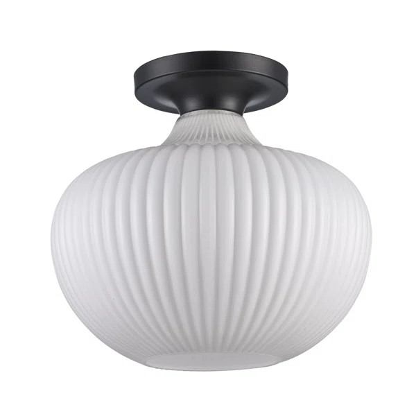 Glass Semi Flush Mount | Wayfair North America