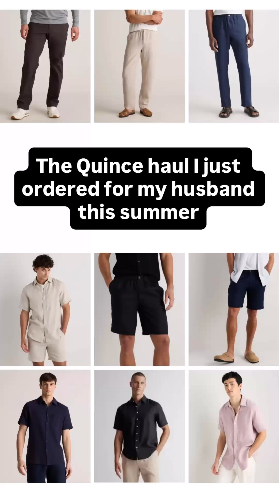 I just ordered my husband some new clothes for summer - all from Quince!

#LTKSeasonal #LTKMens
