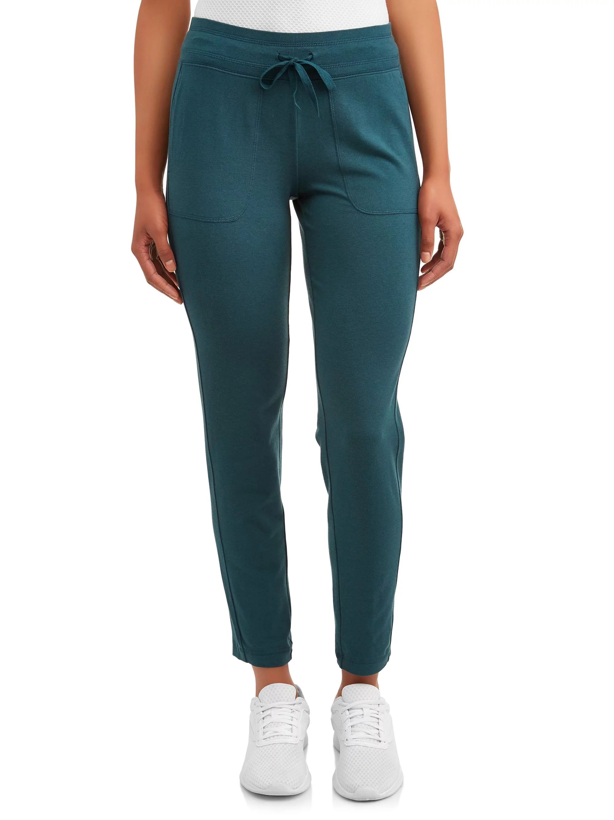 Athletic Works Women's Athleisure Knit Pant Available in Regular and Petite | Walmart (US)
