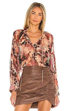 MISA Los Angeles Farrow Top in Floradream from Revolve.com | Revolve Clothing (Global)