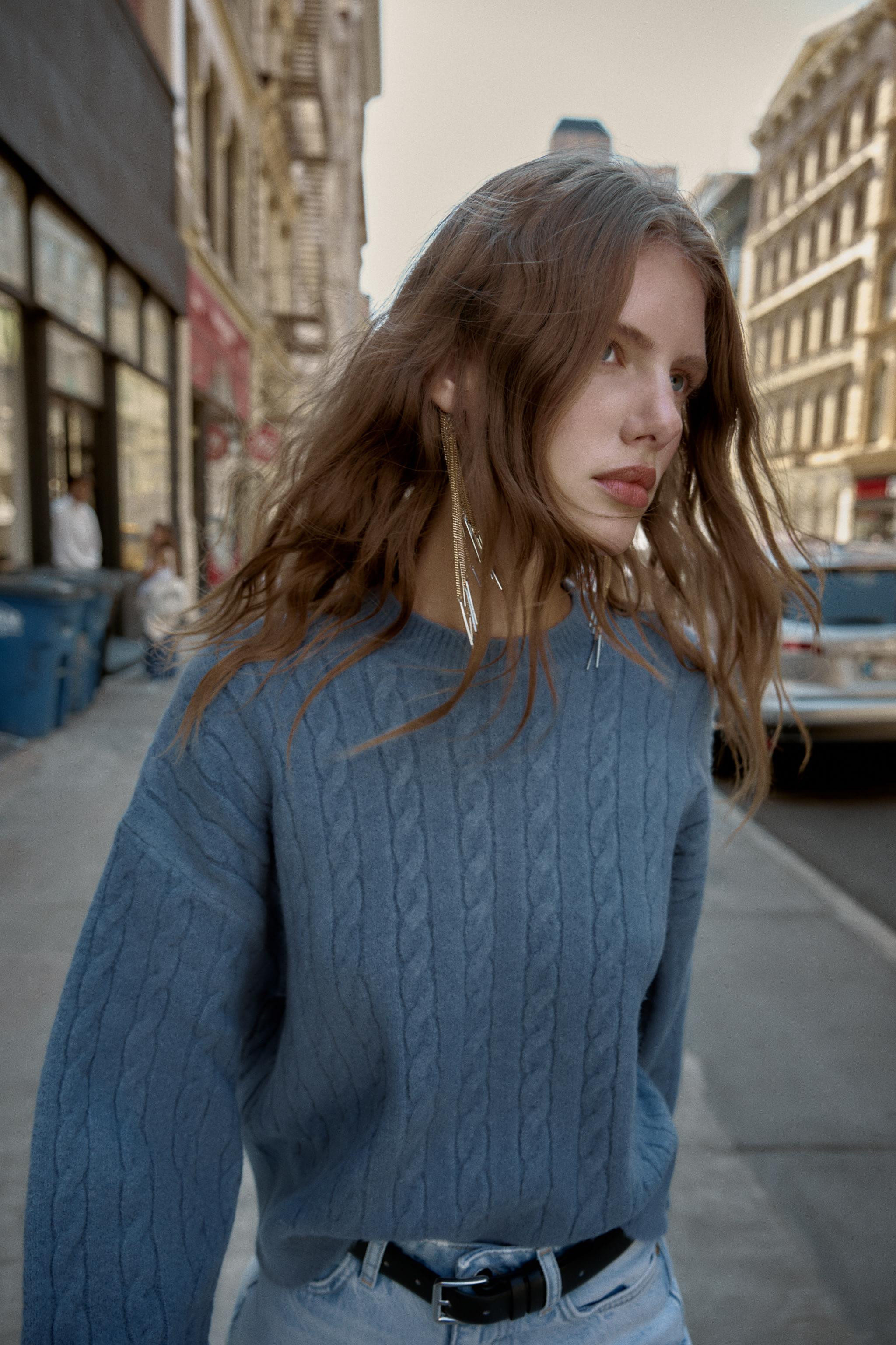 CABLE KNIT SWEATER | Zara US