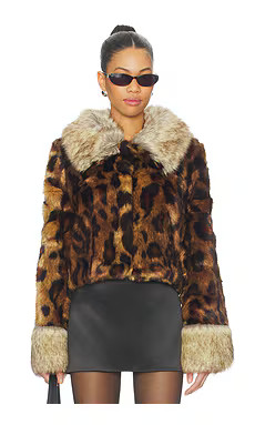 Unreal Fur Hidden Tiger Jacket in Leopard from Revolve.com | Revolve Clothing (Global)