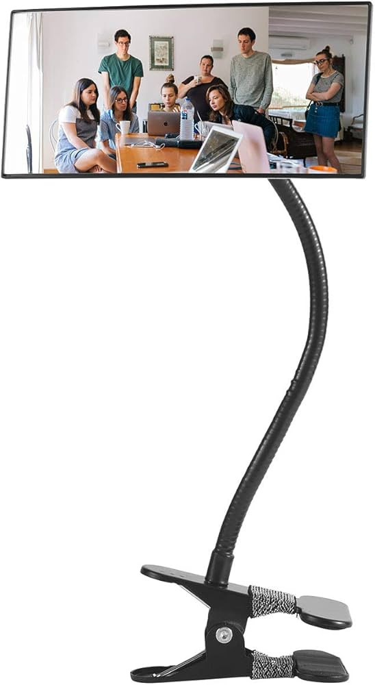 Clip On Security Mirror, Cubicle Computer Desk Convex Mirror for Office Personal Safety Rearview ... | Amazon (US)