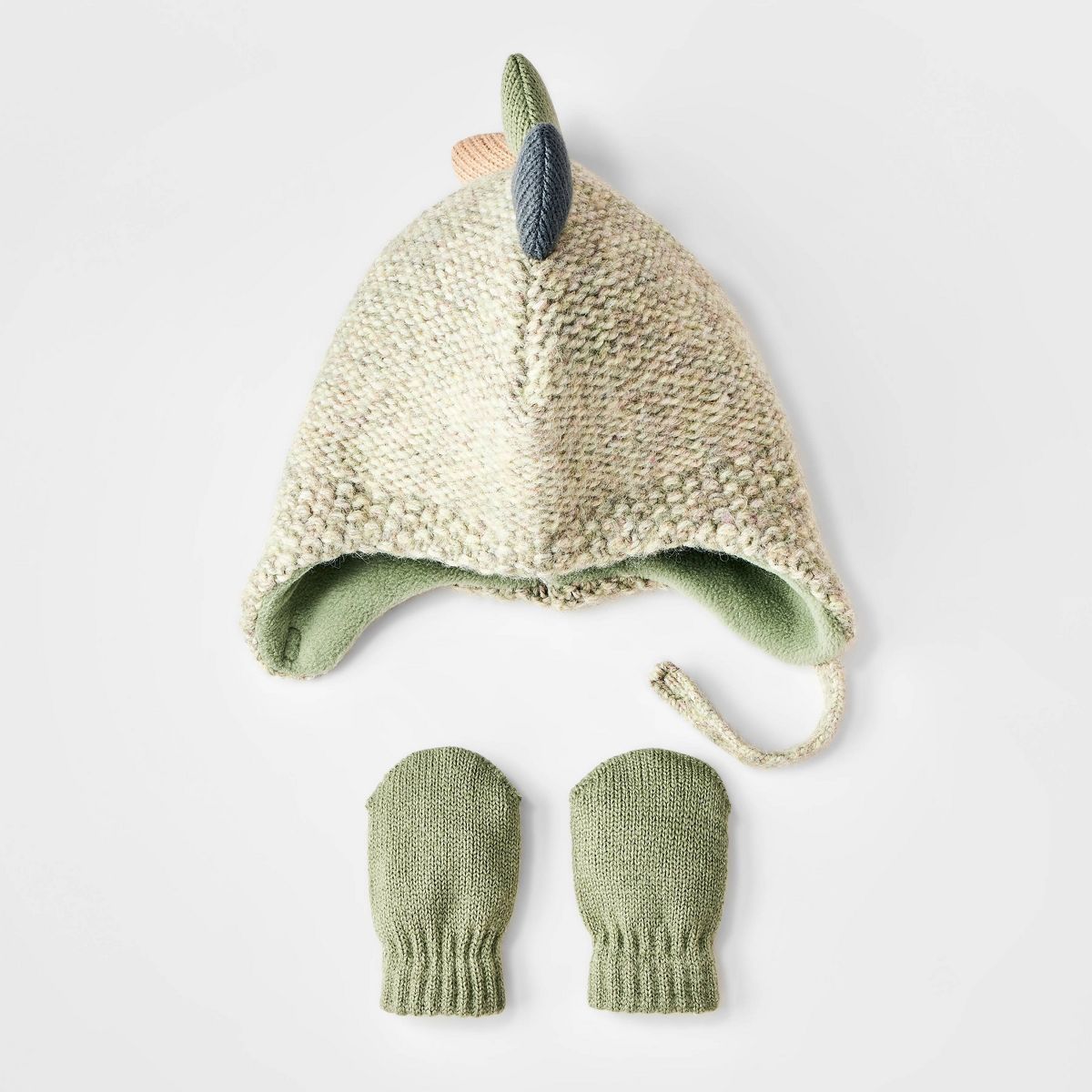 Baby Boys' Dinosaur Hat and Glove Set - Cat & Jack™ Green 0-6M | Target