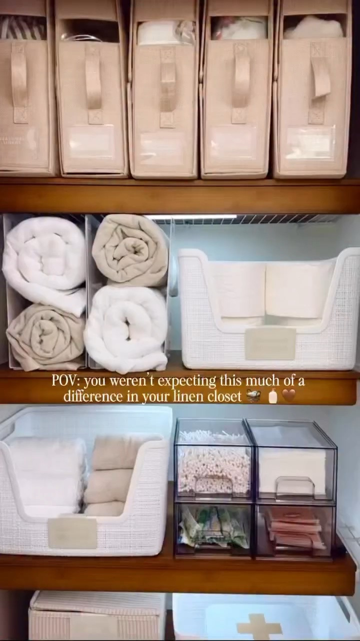 Linen closet organization finds from Amazon!

#LTKHome