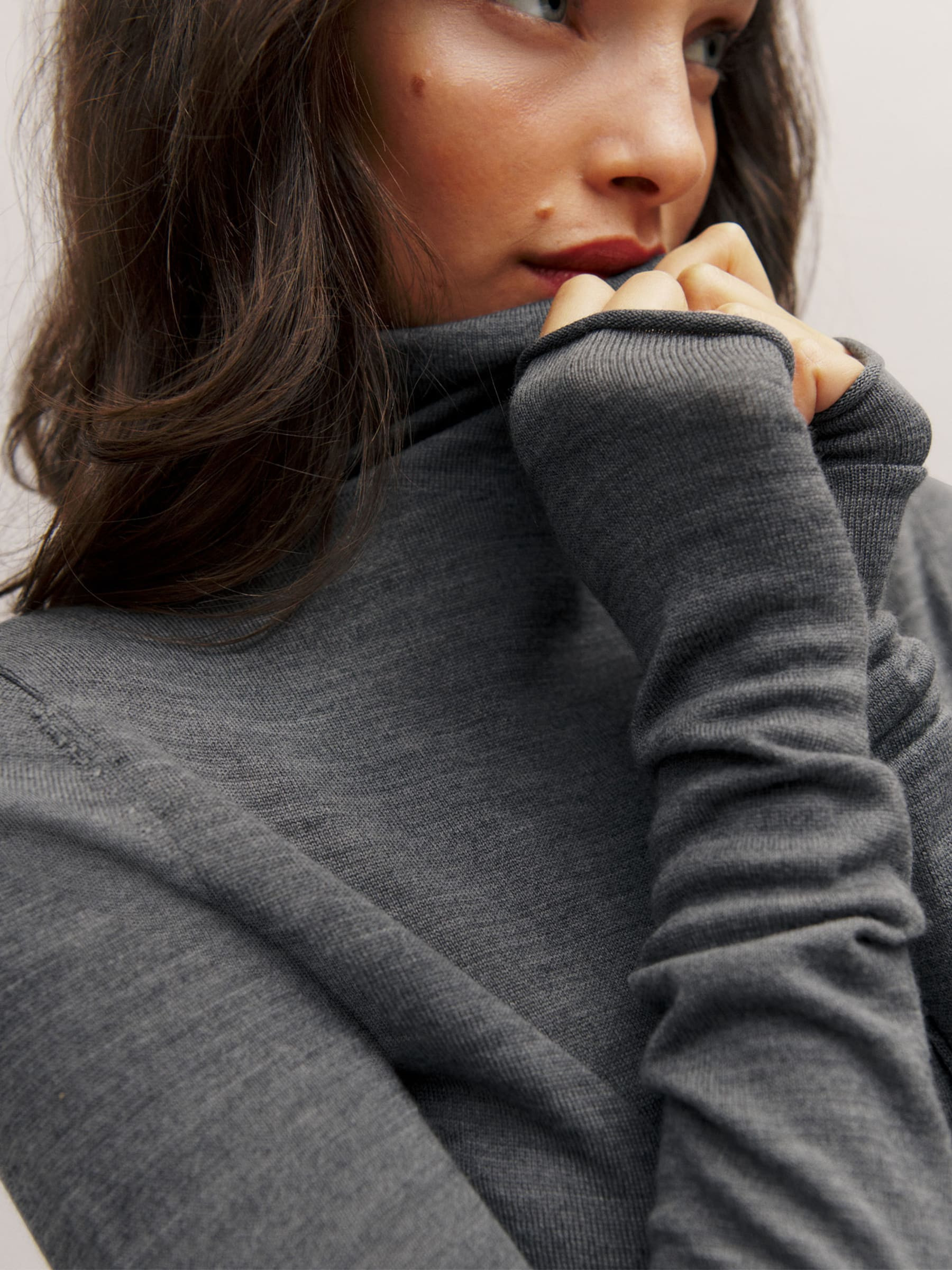 Faith Regenerative Merino Fitted Turtleneck | Reformation (Global)