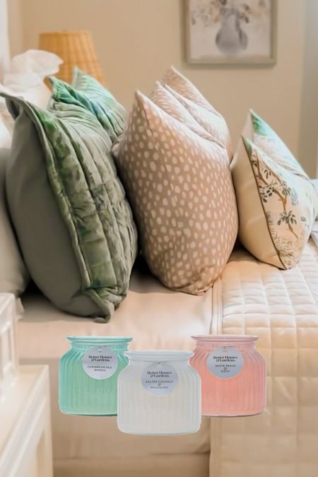 @walmart has the best candles! #walmartpartner Check out the new BHG sheets! They are soooo good! #walmarthome