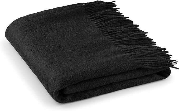 Velanio Cashmere 100% Cashmere Throw Blanket with Fringe 60 x 54 Inch Super Soft Warm for Home, T... | Amazon (US)