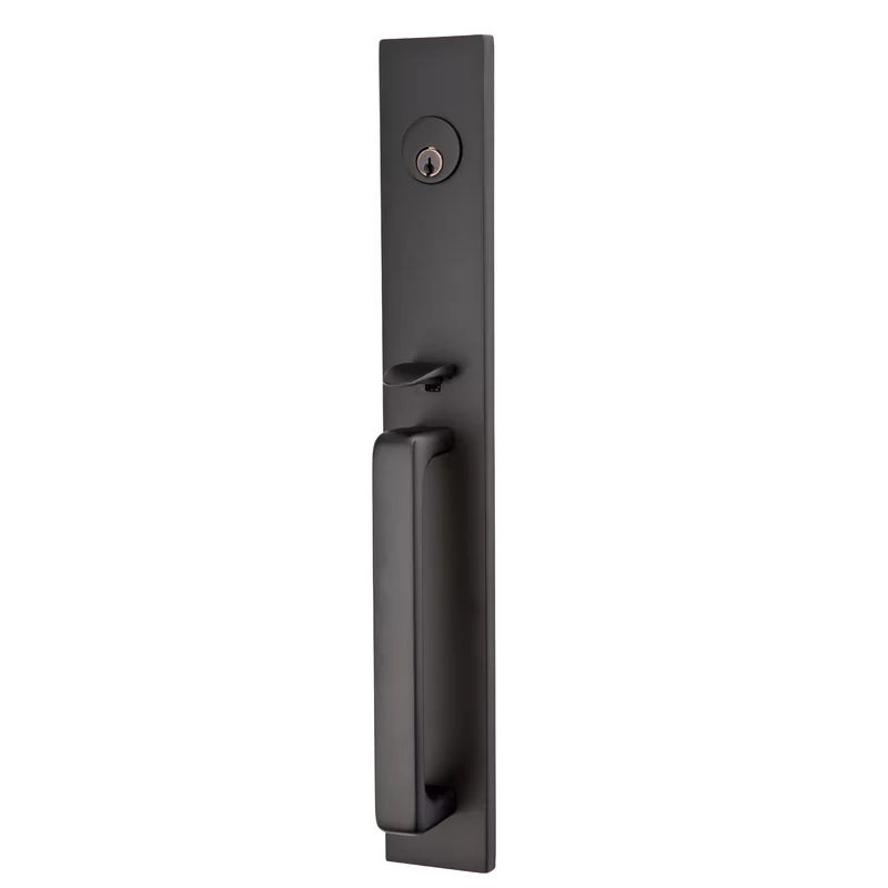 Lausanne Handleset with Single Cylinder Deadbolt and Door and Rosette | Wayfair North America