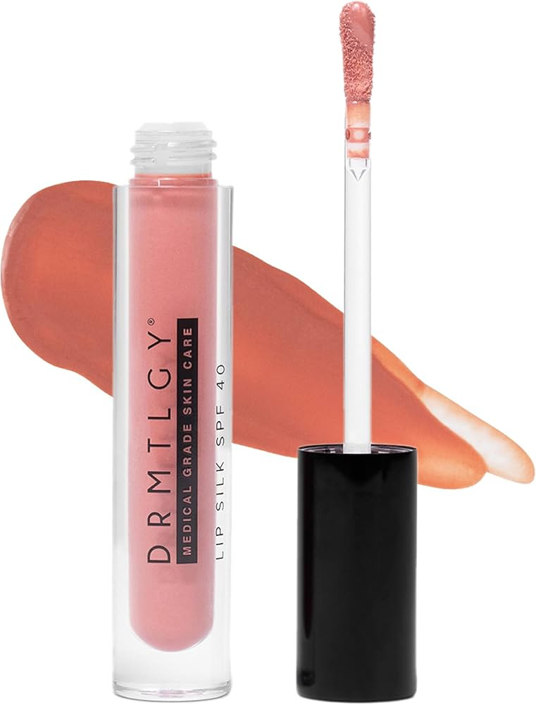 DRMTLGY Lip Silk SPF 40, Soft – Tinted Lip Balm & Lip Oil with Mineral Sunscreen, Hydrating Lip... | Amazon (US)