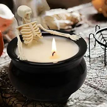 Amazon.com: Halloween Decorations - Halloween Decor - Halloween Skeleton Candles - Vintage Farmho... | Amazon (US)