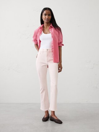 Bootcut High-Rise Cropped Jean | Banana Republic Factory